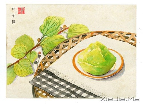 小清新美食手绘插画